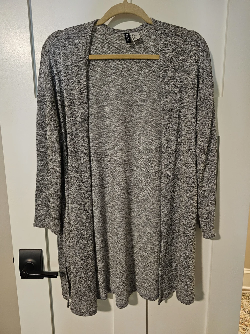 H&M Gray Open-Front Lightweight Cardigan